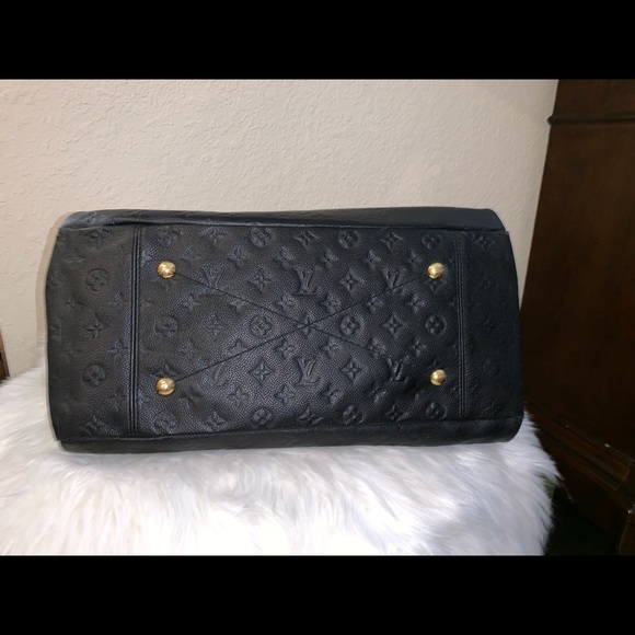 UPDATE❤️LOUIS VUITTON ARTSY MM IN BLACK WITH CHARM - Picture 6 of 8